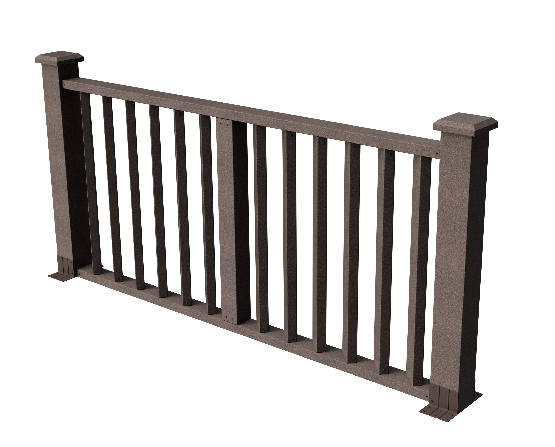 Ограждения декоративное ДПК GRINDERDECO Бруклин венге купить в Ковылкино