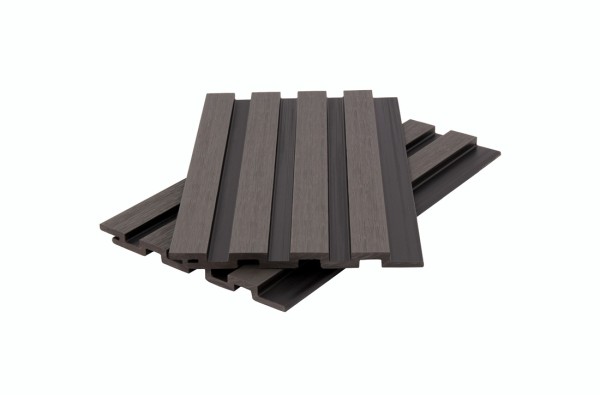 Стеновая панель брусковая двухцветная co-extrusion, grey dark купить в Ковылкино