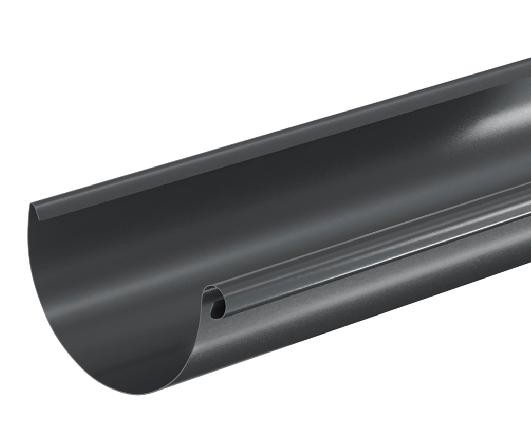 Водосток Aquasistem, система 150/100 - Водосточный желоб 3.00м RAL 7024 Тёмно-серый купить в Ковылкино