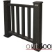 Ограждение из ДПК Outdoor Классик 3D STORM чёрный купить в Ковылкино
