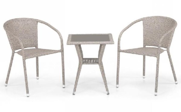 Комплект плетеной мебели AFINA из иск. ротанга T25C/Y137C-W85 Latte 2Pcs купить в Ковылкино