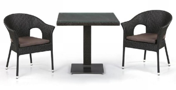 Комплект плетеной мебели AFINA из иск. ротанга T605SWT/Y79A-W53 Brown 2Pcs купить в Ковылкино