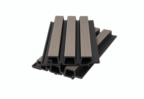 Фасадная панель брусковая двухцветная co-extrusion, snow mix купить в Ковылкино