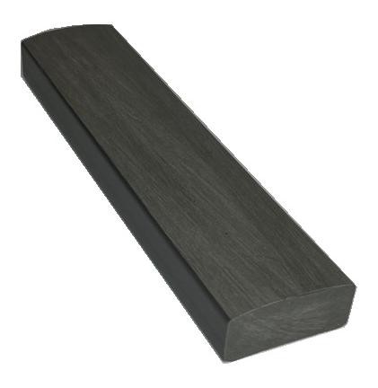 Лавочный брус Ecodecking Некст полнотелый брашированный 70х35 графит (под заказ) купить в Ковылкино